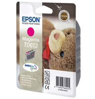 Epson T0613 Magenta DuraBrite Ink Cartridge (Teddybear) (C13T06134010)